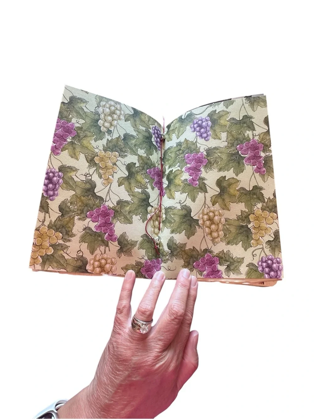 Handmade One of a Kind Junk Journal Vineyard Theme
